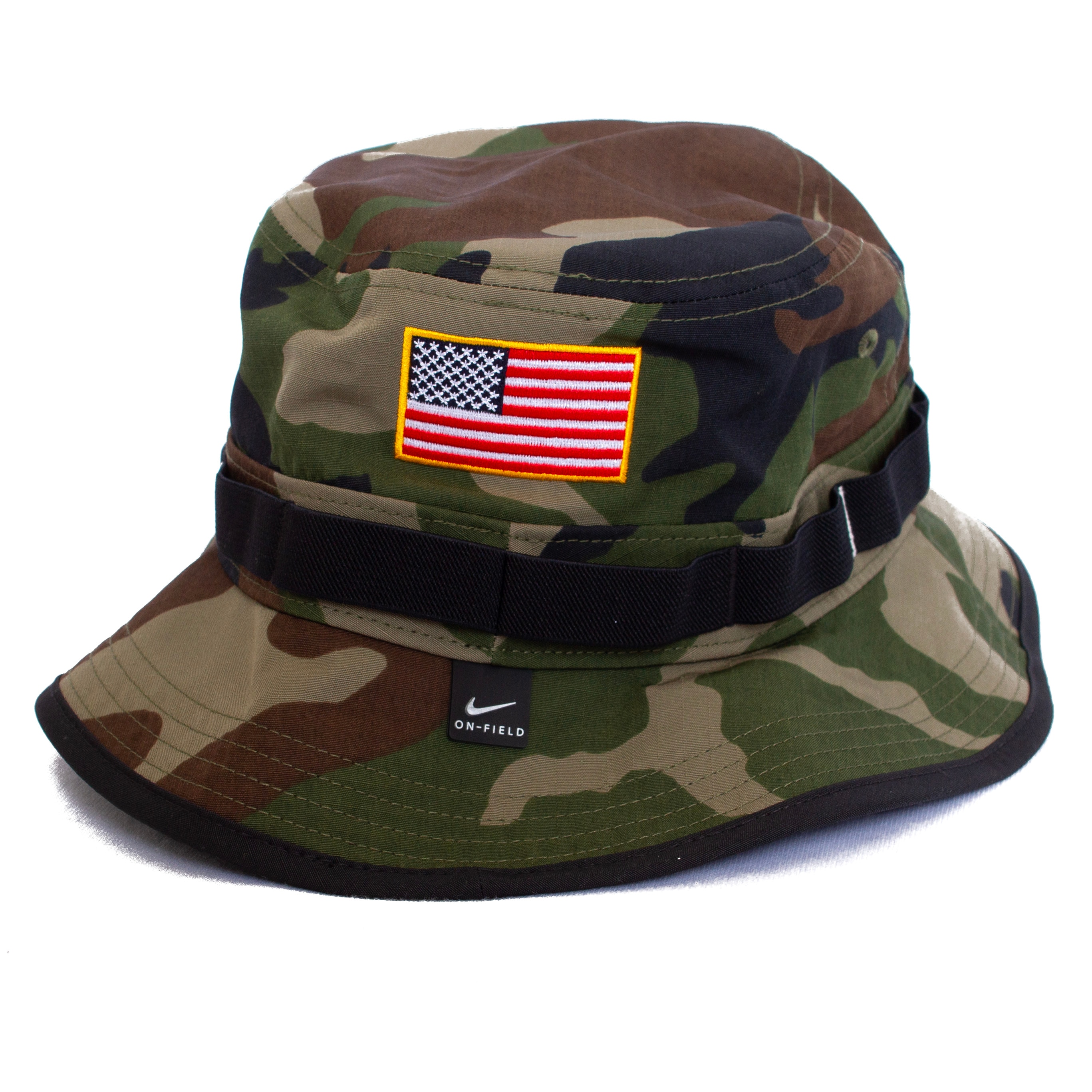 Classic Oregon O, Nike, Green, Boonie, Performance/Dri-FIT, Accessories, Unisex, Camo, Ripstop, Military, Hat, 812089